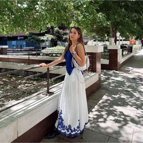 ZARA CONTRAST EMBROIDERED SKIRT ONLY ZW COLLECTION 5107/245 346/021 - Picture 5 of 8